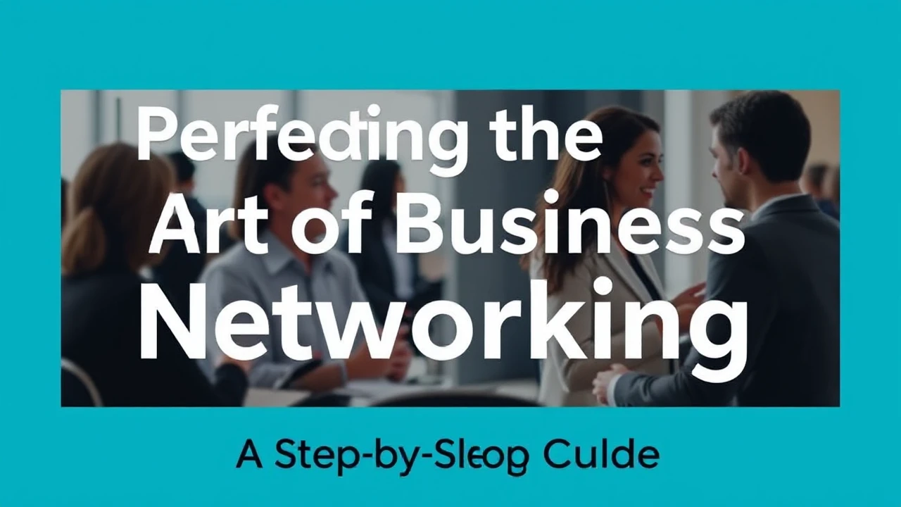 Perfecting the Art of Business Networking: A Step-by-Step Guide