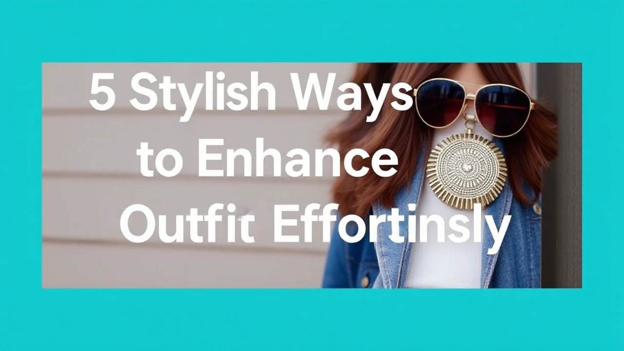 5 Stylish Ways to Enhance Your Outfit Effortlessly
