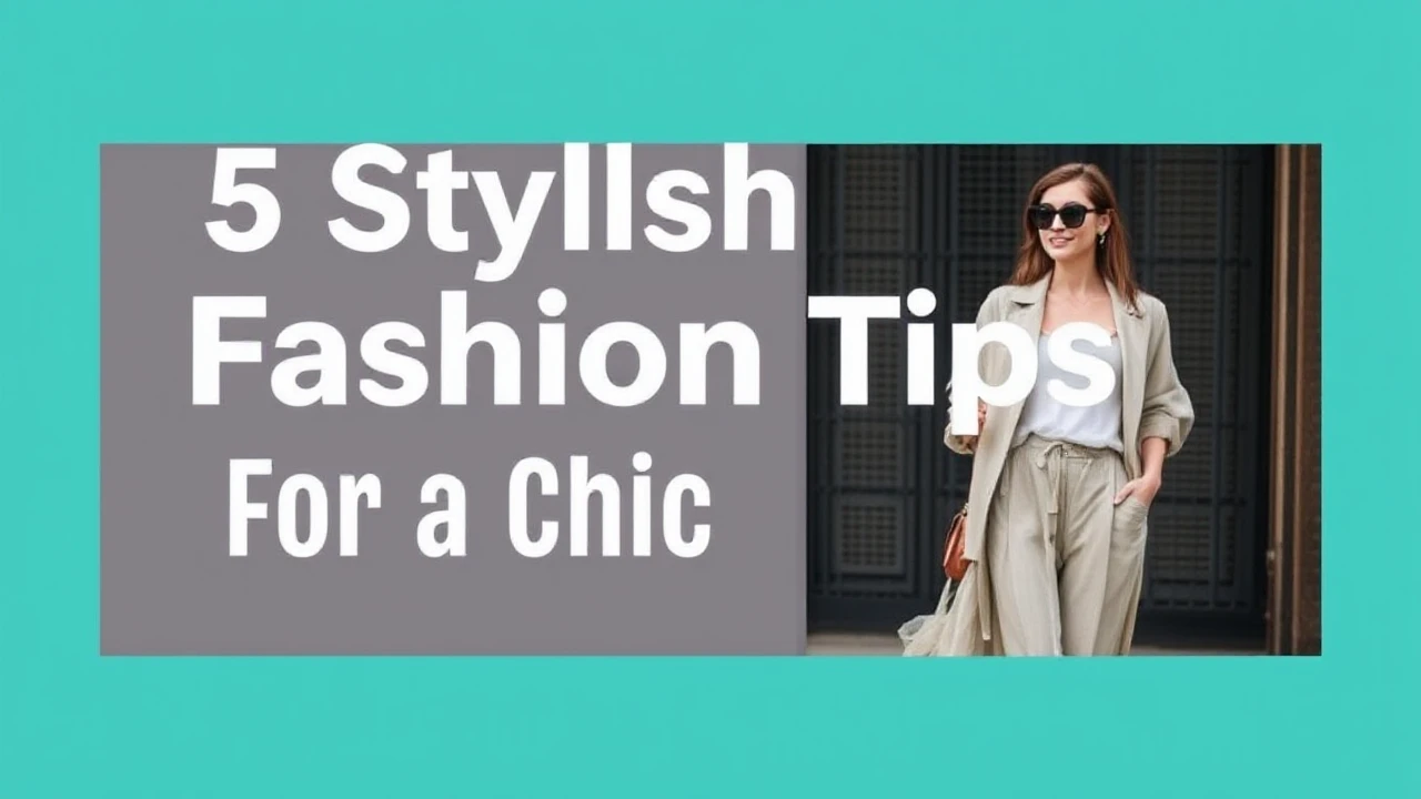 5 Stylish Fashion Tips for a Chic Lifestyle