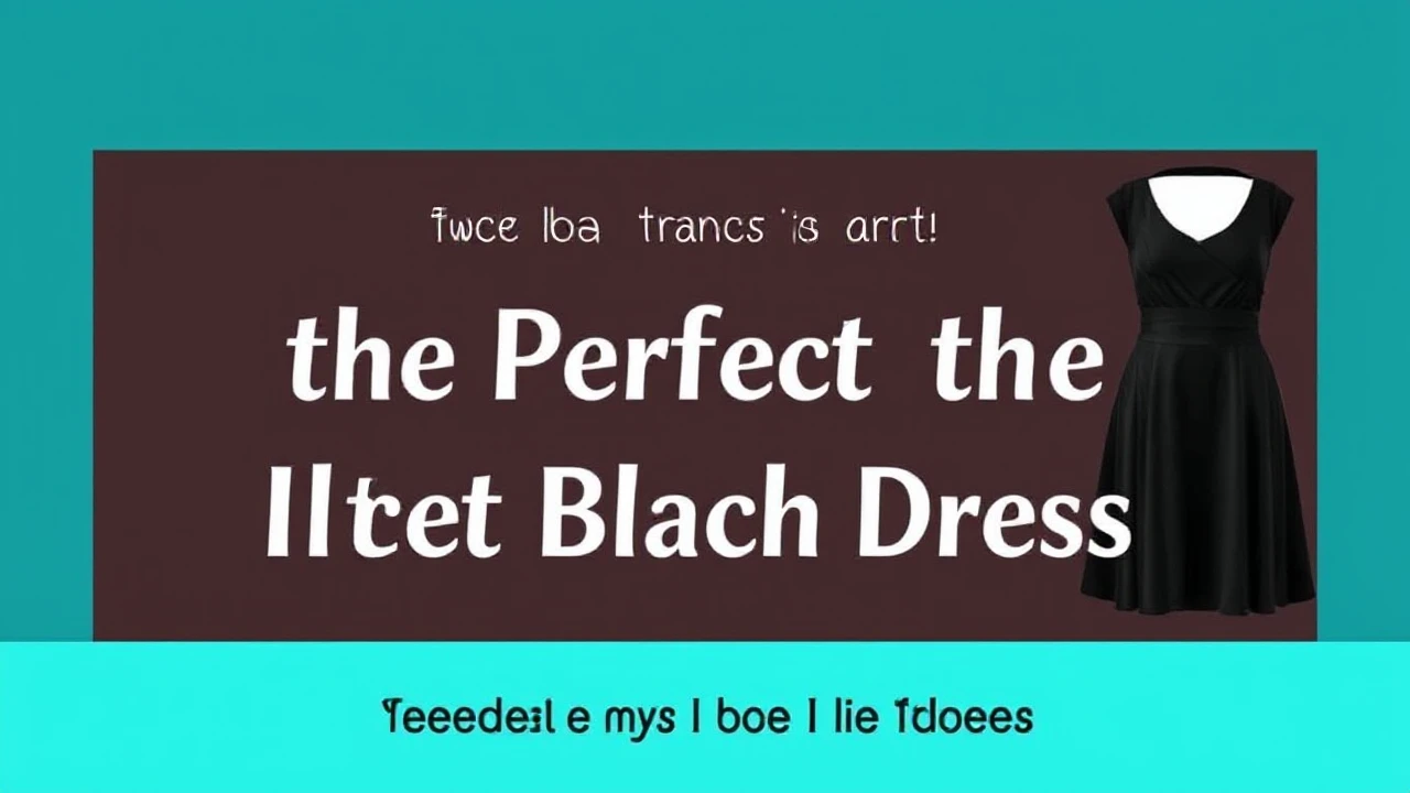 Mastering the Art of Selecting the Perfect Little Black Dress