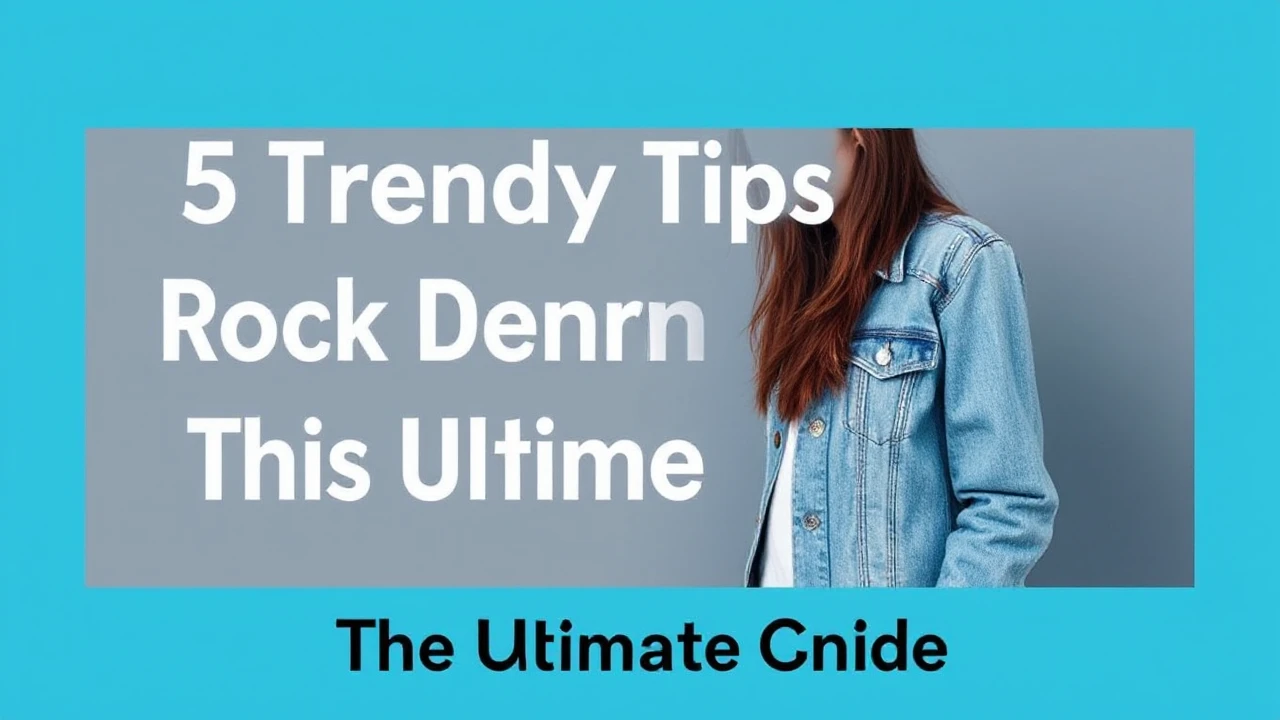 5 Trendy Tips to Rock Denim Jackets This Season: Your Ultimate Guide