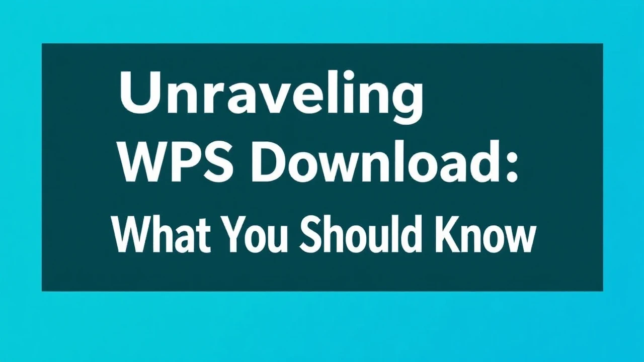 Unraveling WPS Download: What You Should Know