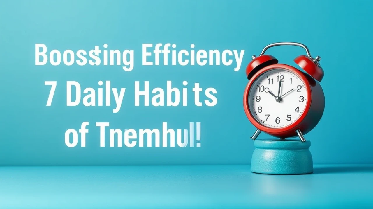 Boosting Efficiency: 7 Daily Habits of Triumphant People