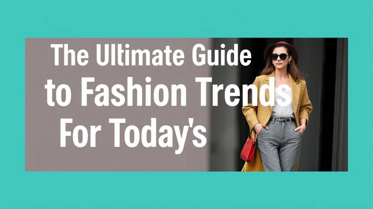 The Ultimate Guide to Fashion Trends for Today's Woman