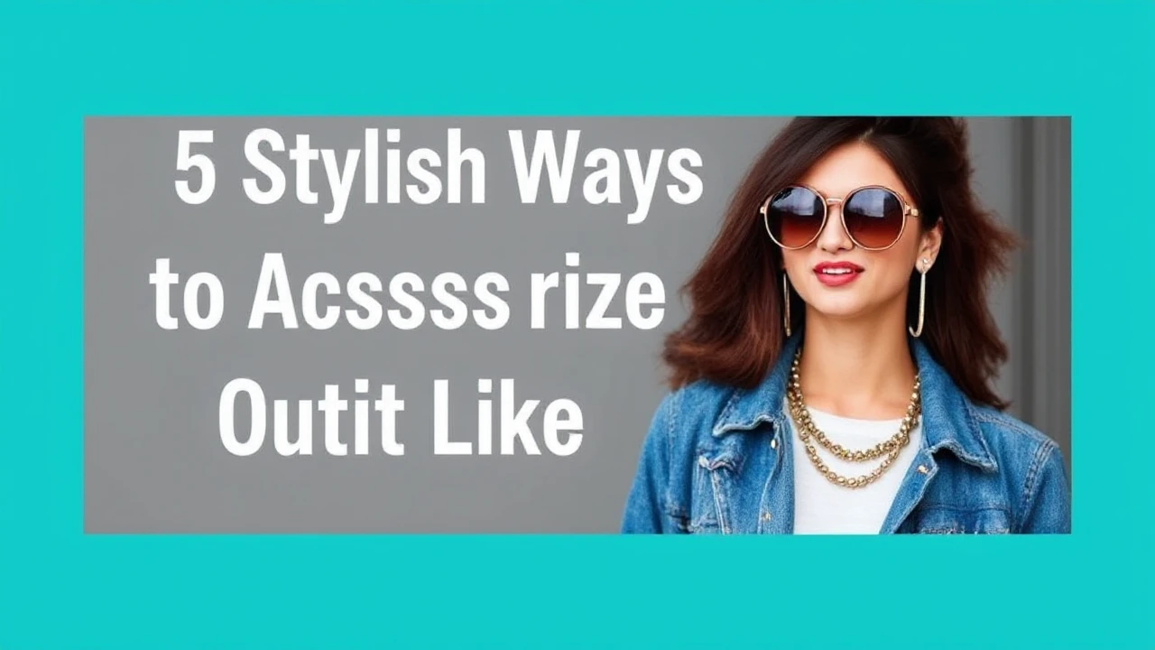 5 Stylish Ways to Accessorize Your Outfit Like an Expert