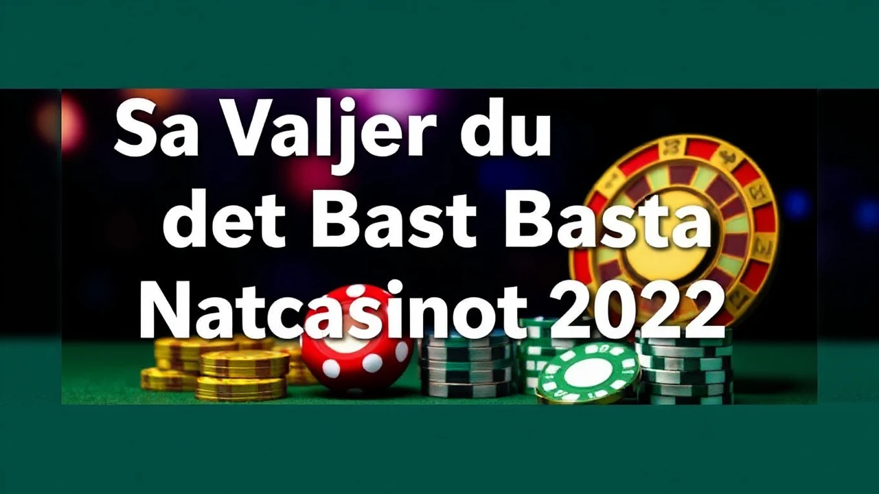 Så Väljer du det Bästa Nätcasinot 2022