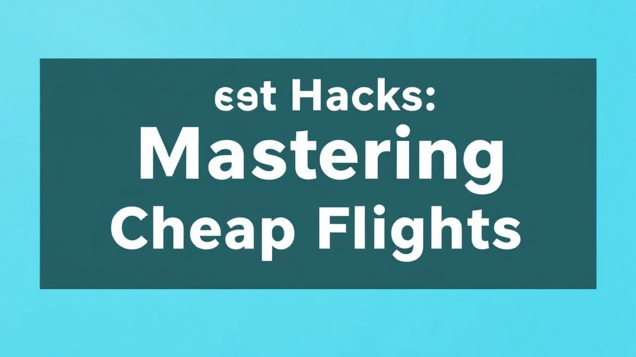 Expert Tips on Travel Hacks: Mastering Cheap Flights
