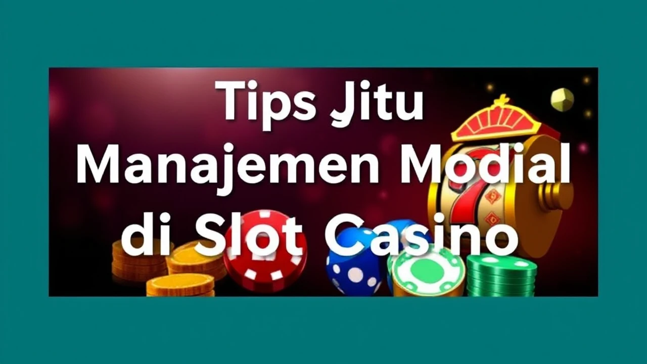Tips Jitu Manajemen Modal di Slot Casino