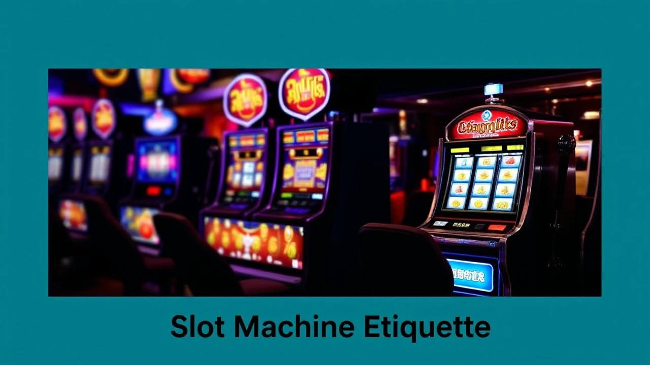 Etiquette Guidelines of Slot Machine Etiquette to Remember