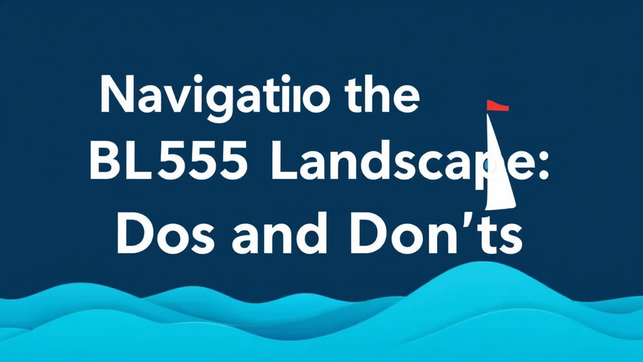 Navigating the BL555 Landscape: Dos and Don'ts