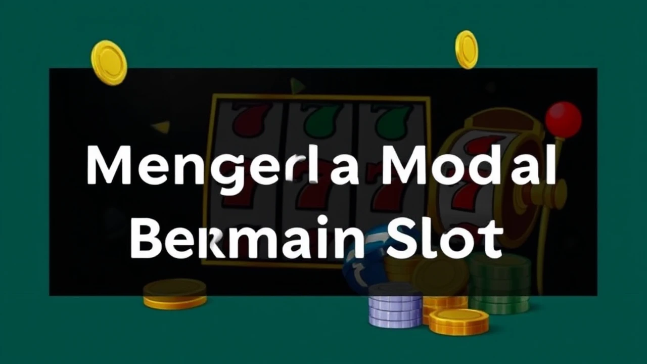 Langkah Terbaik Mengelola Modal Bermain Slot