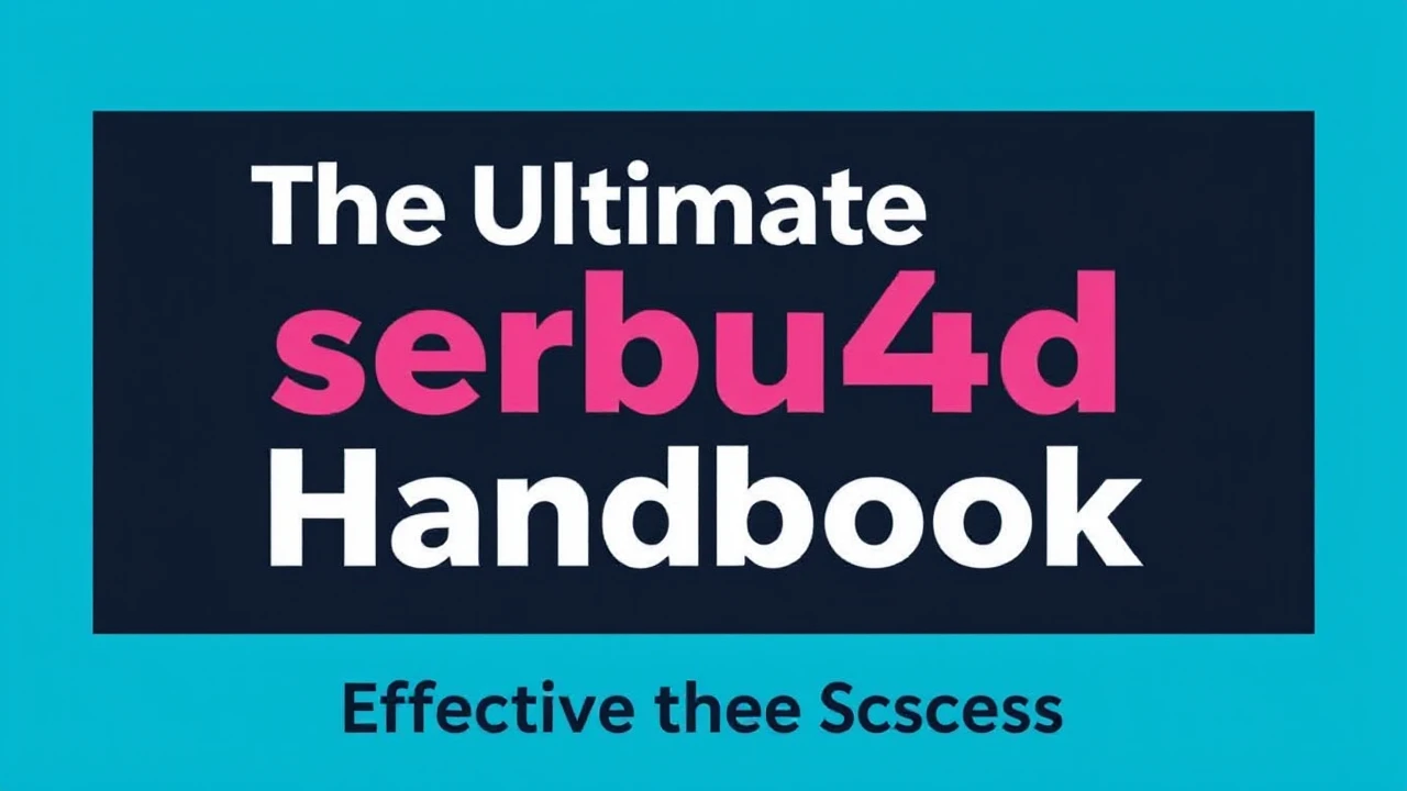 The Ultimate serbu4d Handbook: Effective Strategies for Success