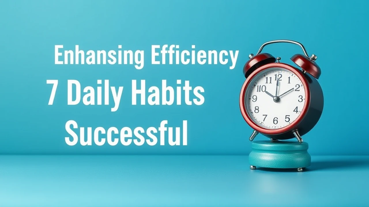 Enhancing Efficiency: 7 Daily Habits of Successful Individuals