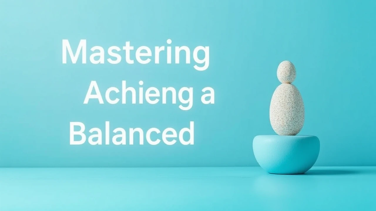 Mastering to Achieving a Balanced Lifestyle