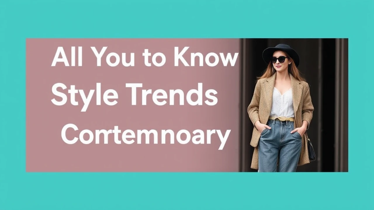 All You Need to Know to Style Trends for Contemporary Females