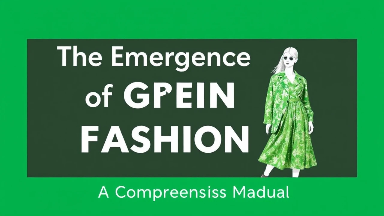 The Emergence of Green Fashion: A Comprehensive Manual