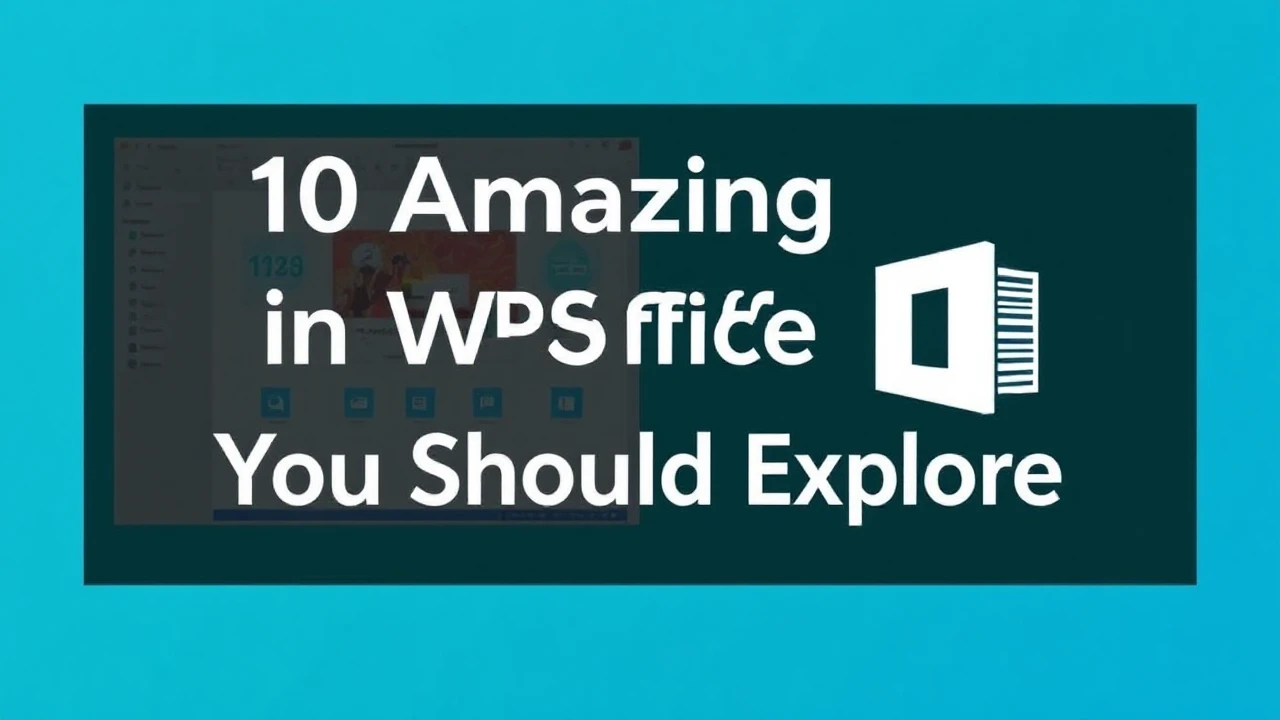 10 Amazing Tools in WPS Office You Should Explore