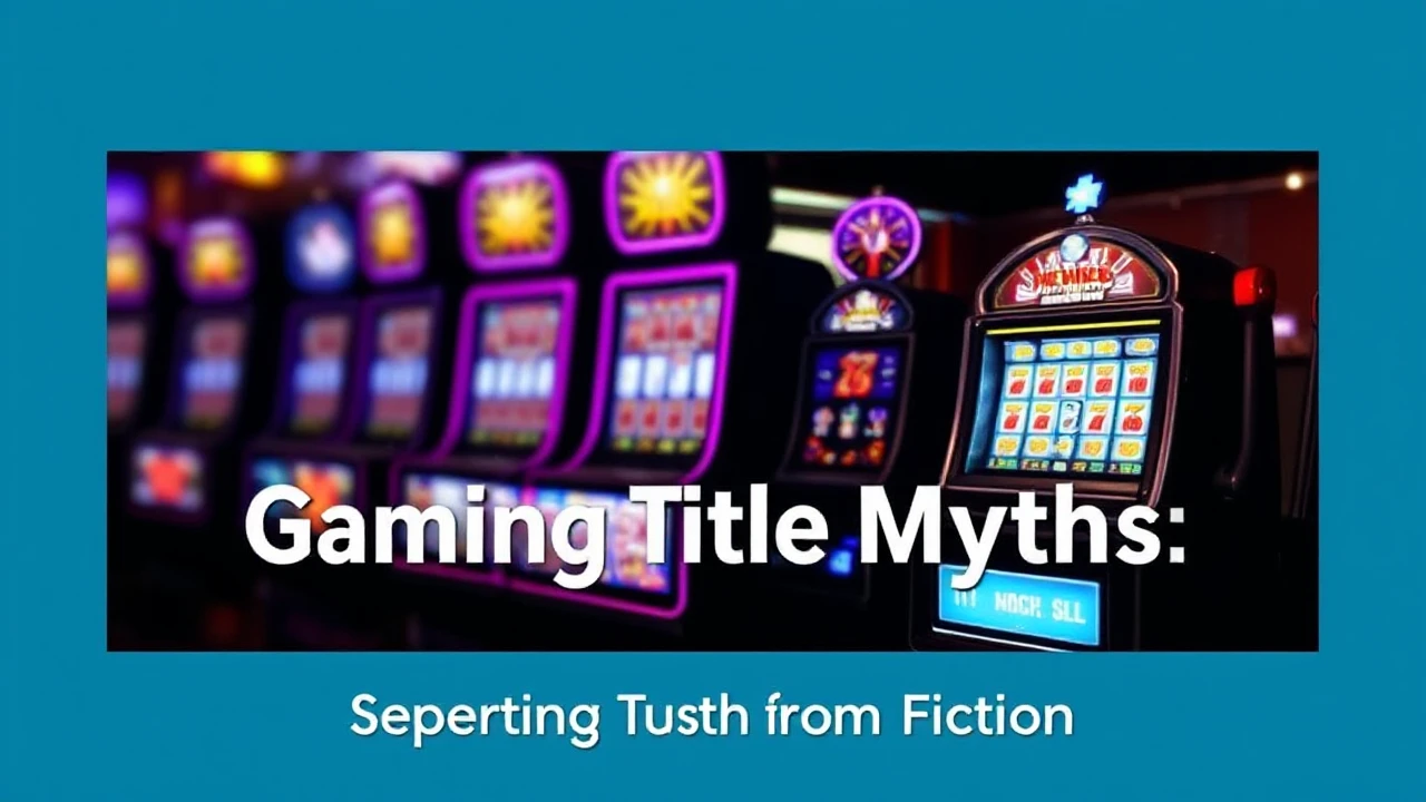 Exposing 10 Gaming Machine Title Myths: Separating Truth from Fiction