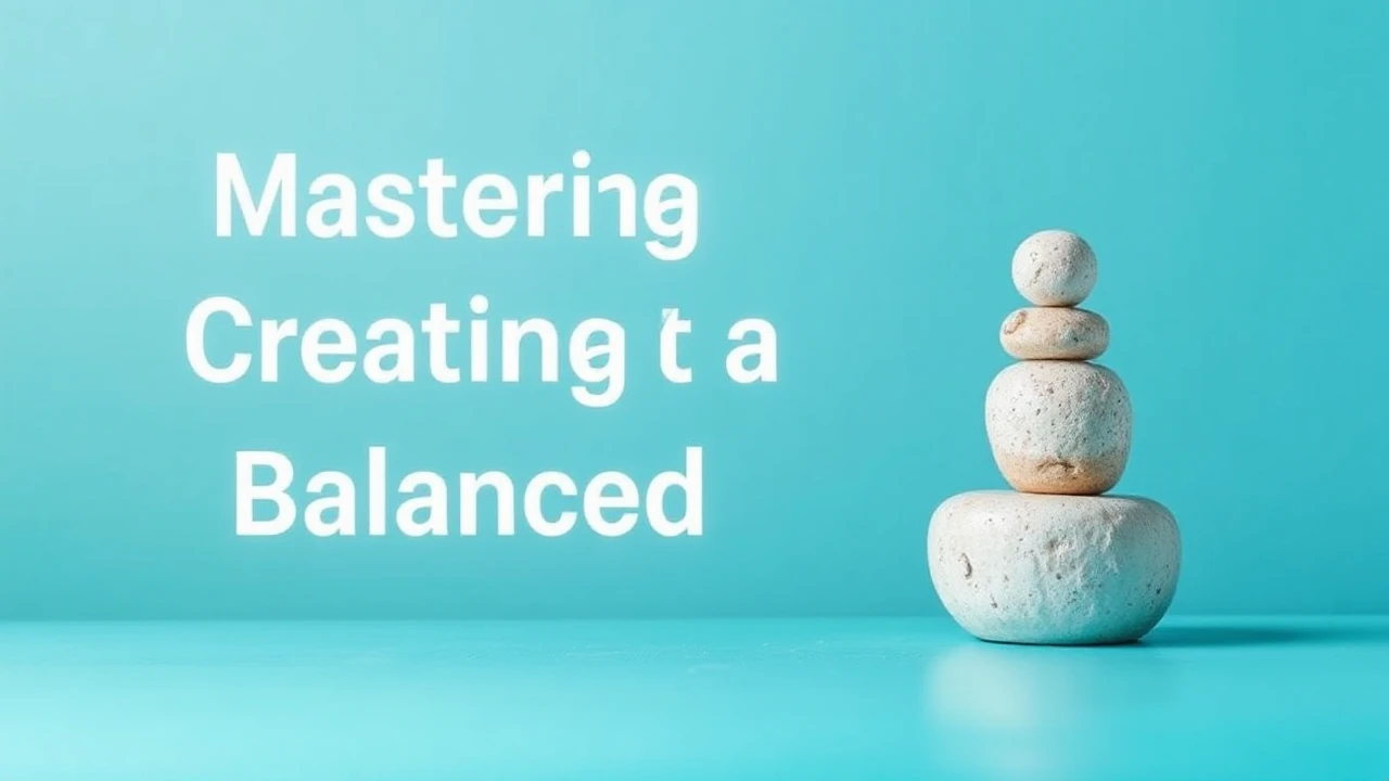 Mastering to Creating a Balanced Lifestyle