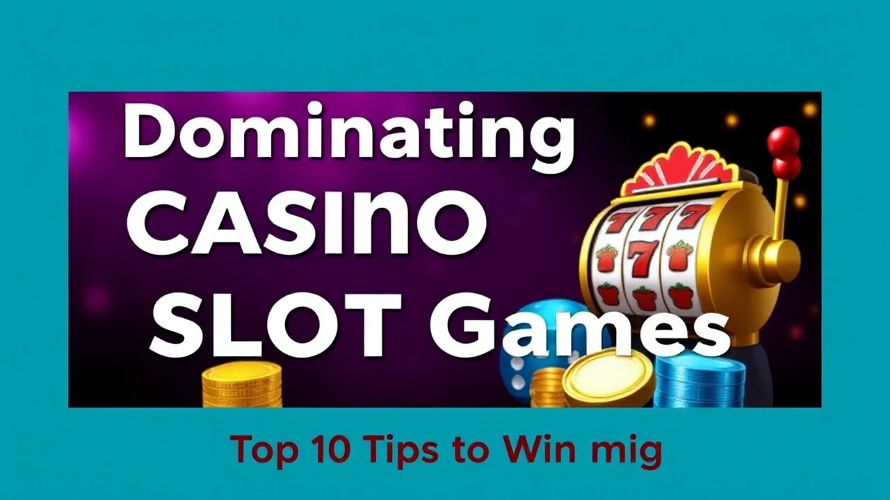 Dominating Casino Slot Games: Top 10 Tips to Win Big