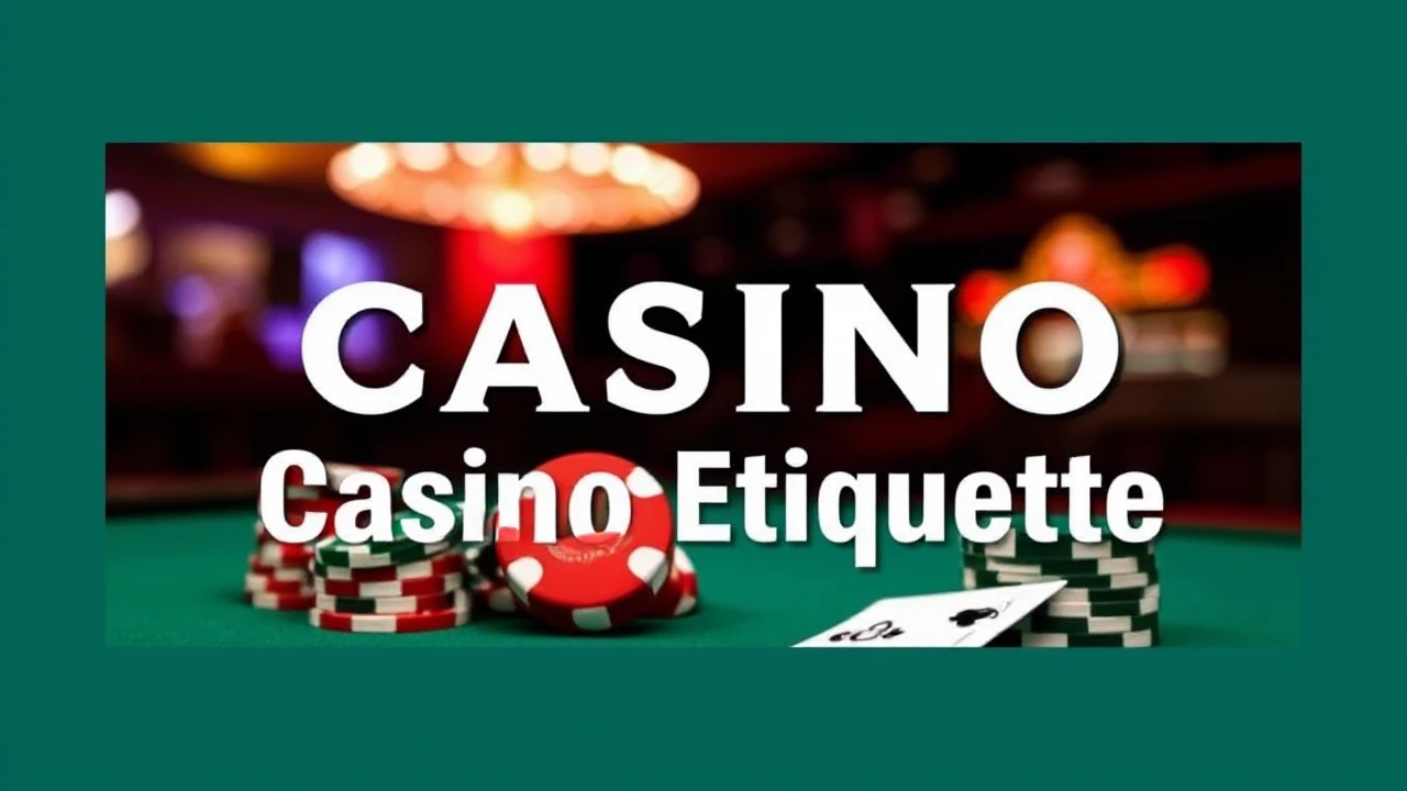 A Beginner's Handbook to Casino Etiquette: Dos and Don'ts