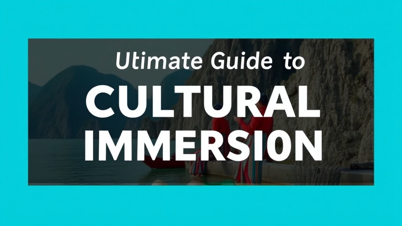 The Ultimate Guide to Cultural Immersion: Embracing Local Traditions While Traveling
