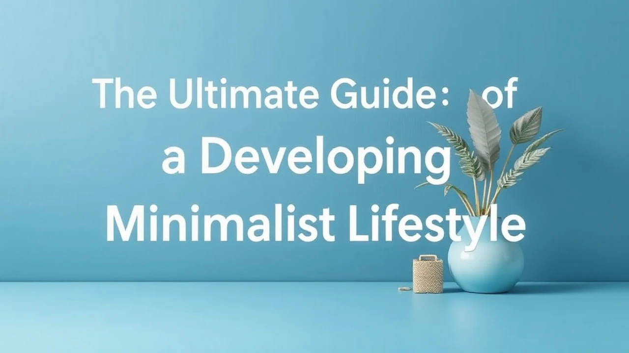 The Ultimate Guide of Developing a Minimalist Lifestyle