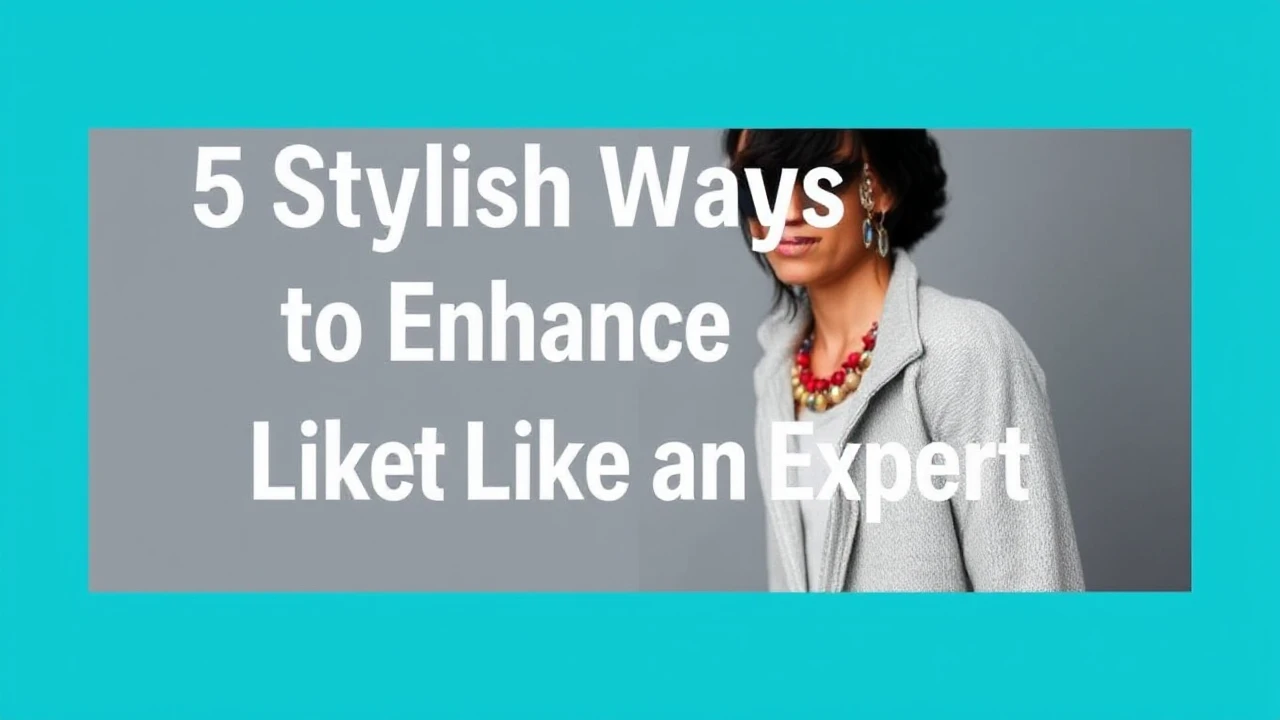 5 Stylish Ways to Enhance Your Outfit Like an Expert