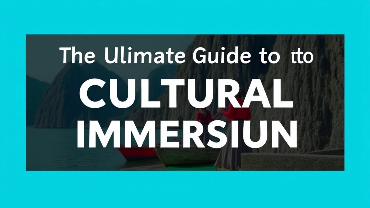 The Ultimate Guide to Cultural Immersion: Embracing Local Traditions While Traveling