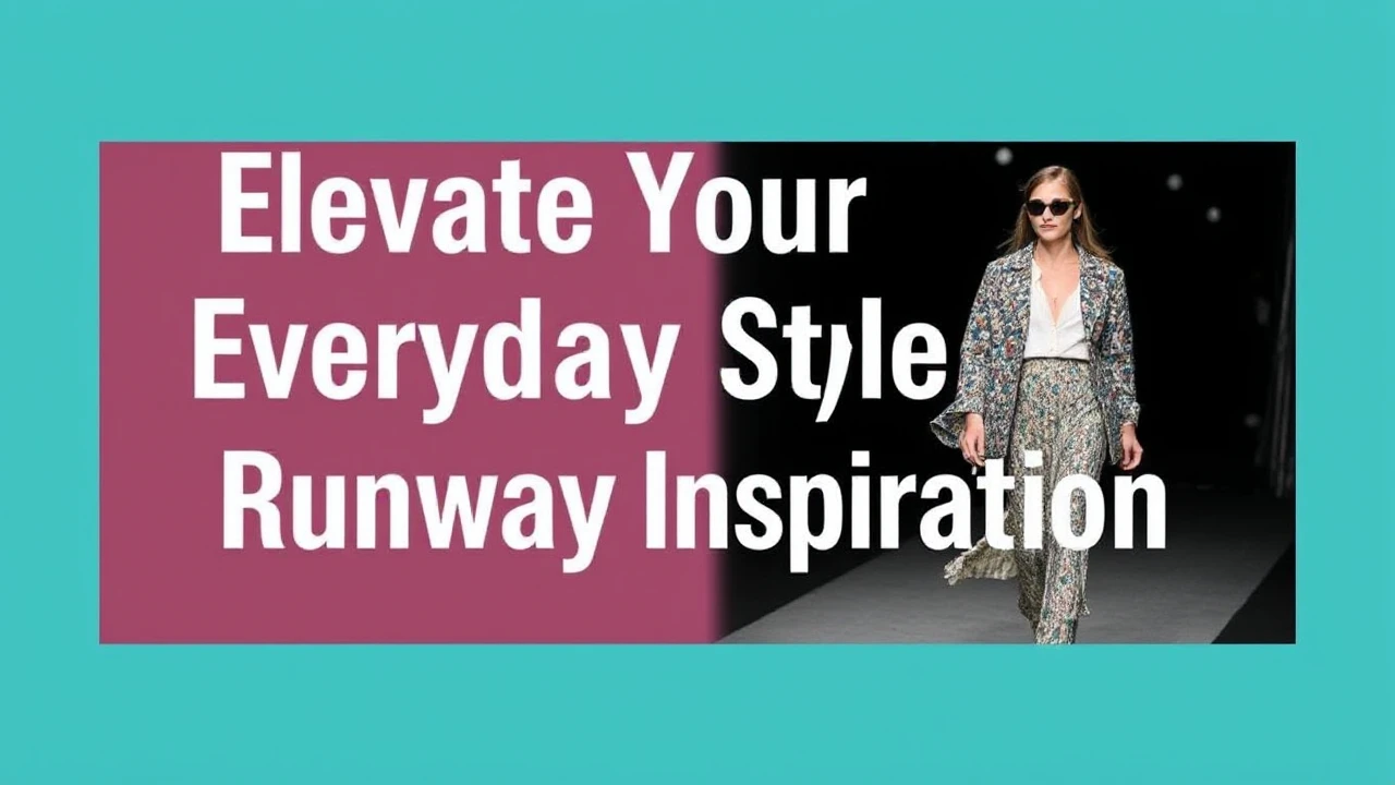 Elevate Your Everyday Style with Runway Inspiration