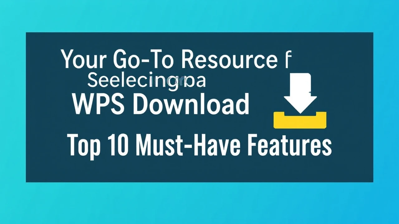 Your Go-To Resource for Selecting a WPS Download Tool: Top 10 Must-Have Features
