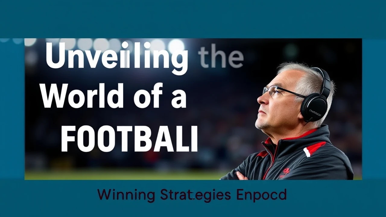 Unveiling the World of a Football Coach: Winning Strategies Exposed