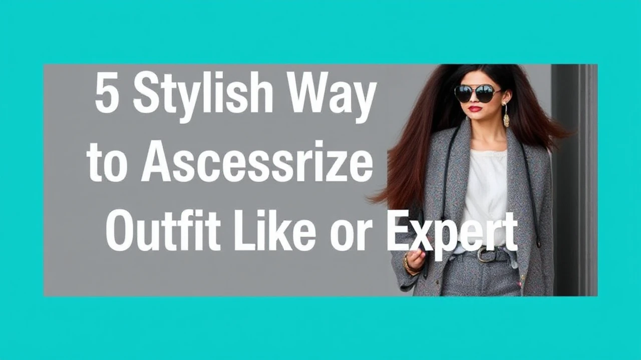 5 Stylish Ways to Accessorize Your Outfit Like an Expert