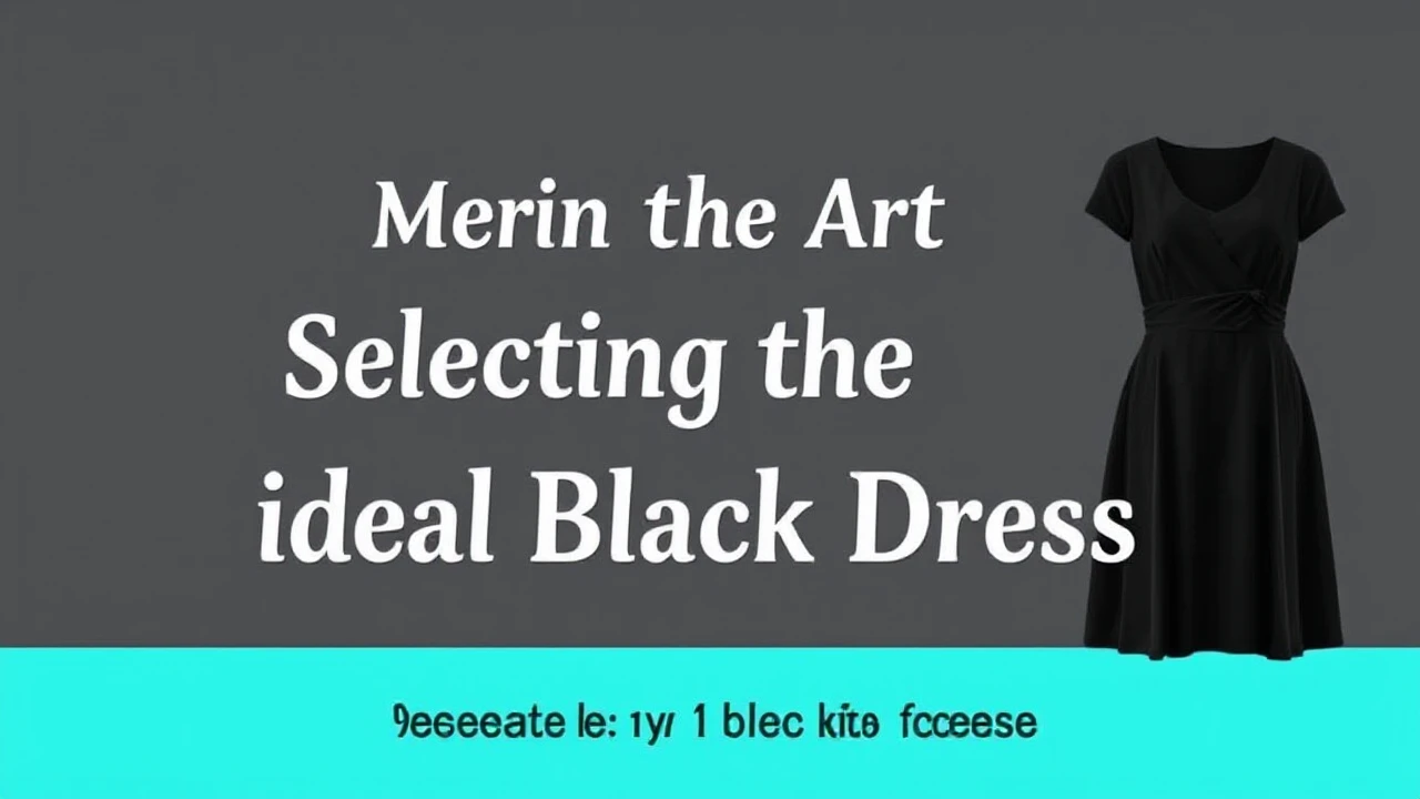 Mastering the Art of Selecting the Ideal Little Black Dress