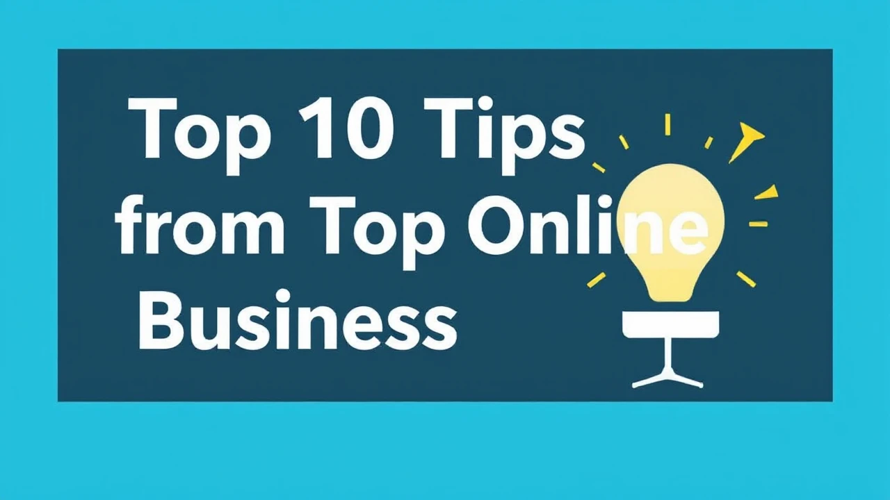 Top 10 Tips from Top Online Business Coaches
