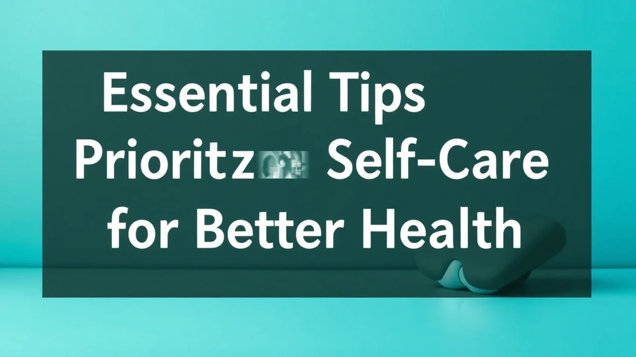 Essential Tips for Prioritizing Self-Care for Better Health