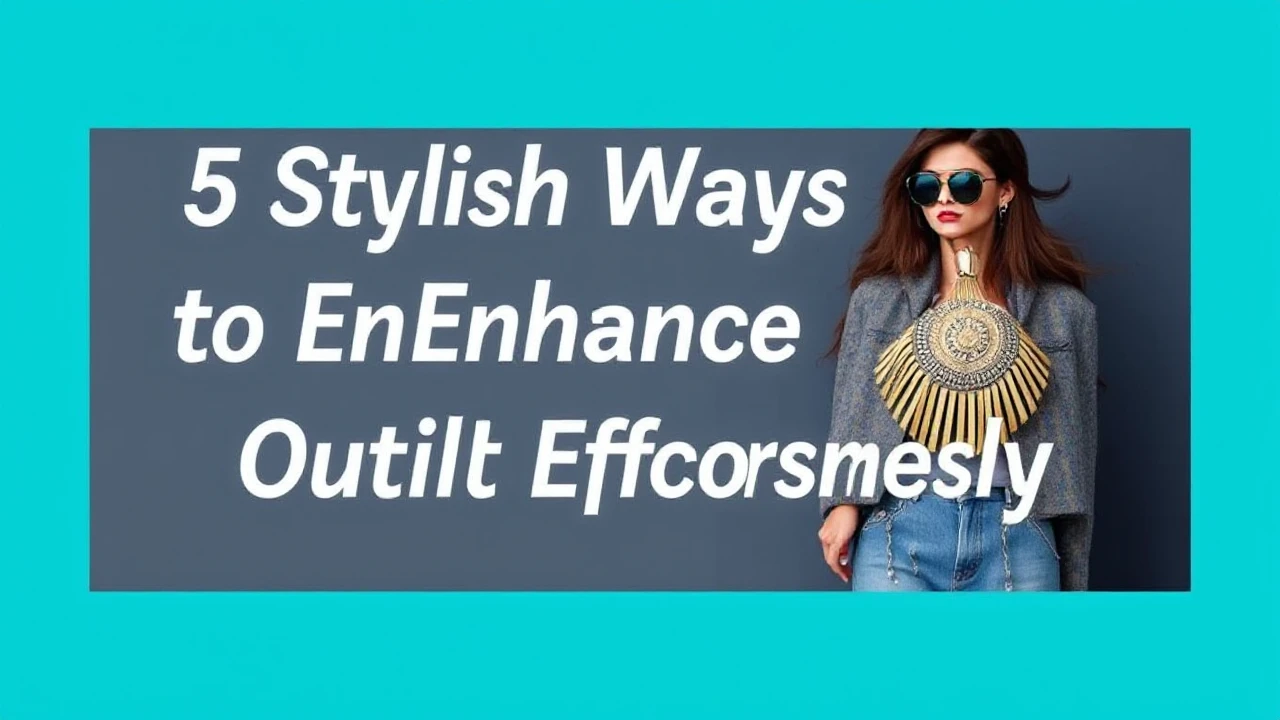 5 Stylish Ways to Enhance Your Outfit Effortlessly