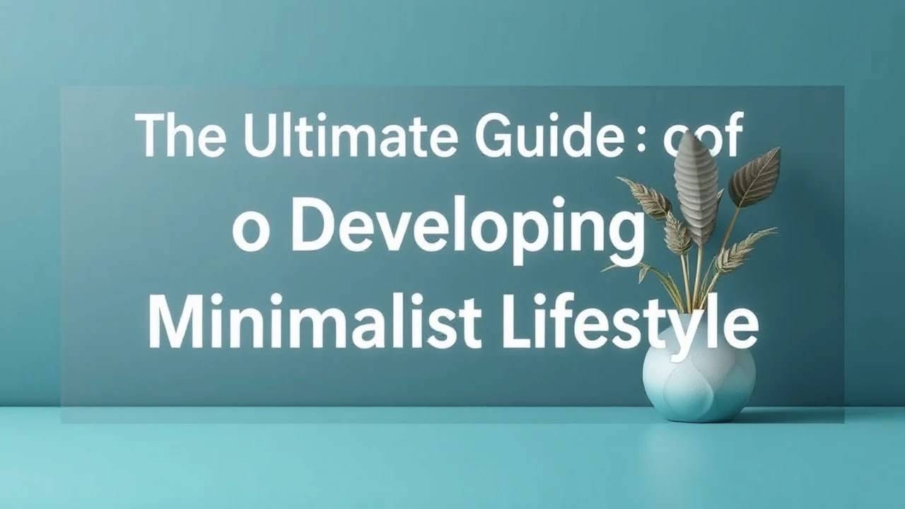 The Ultimate Guide of Developing a Minimalist Lifestyle