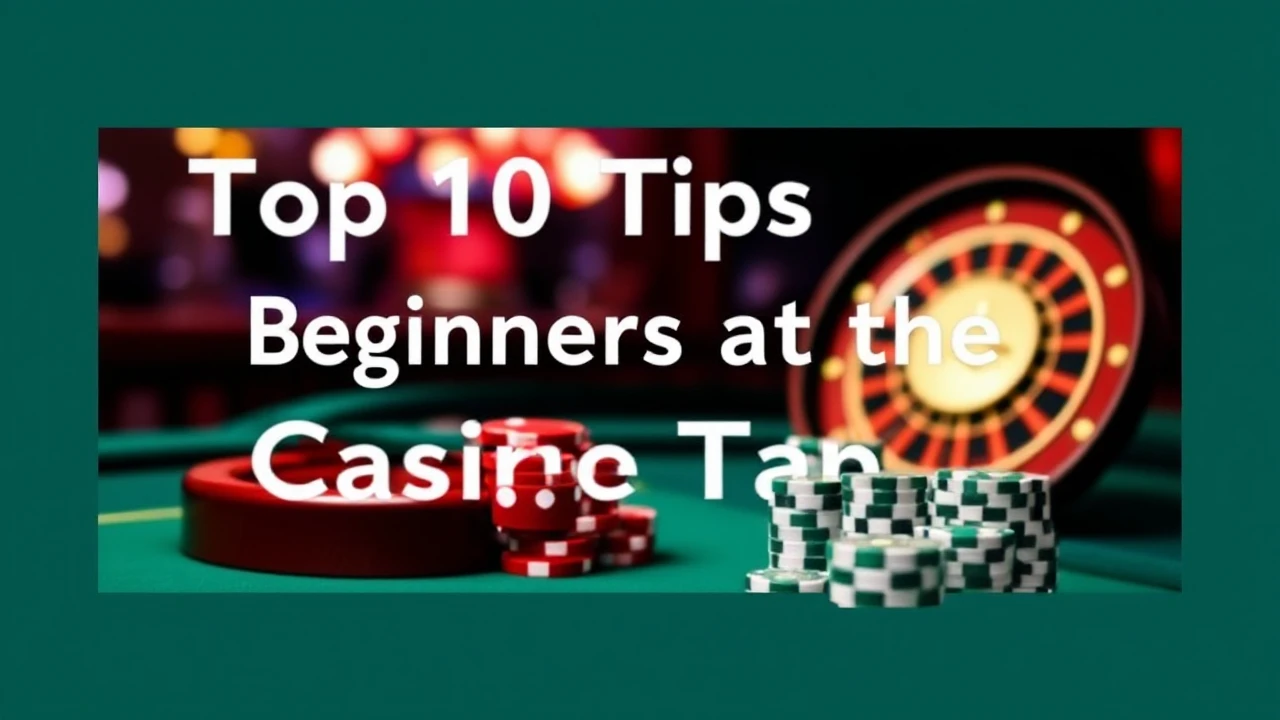 Top 10 Tips for Beginners at the Casino Tables