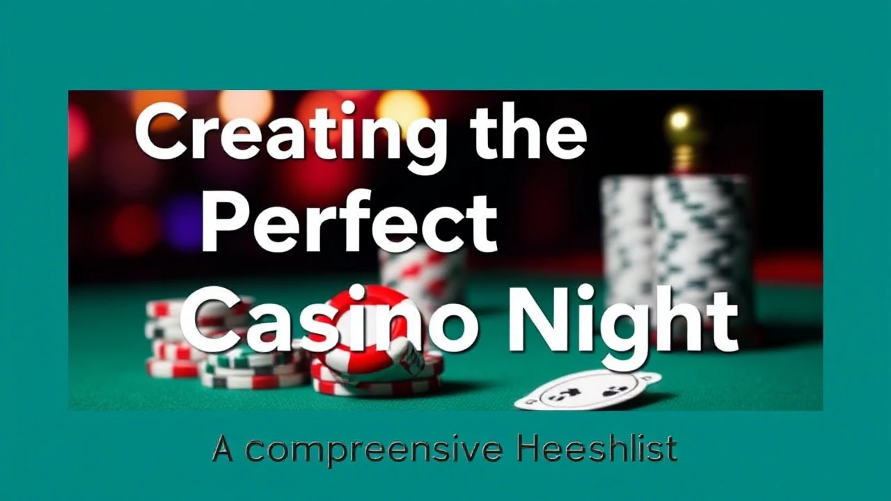 Creating the Perfect Casino Night: A Comprehensive Checklist