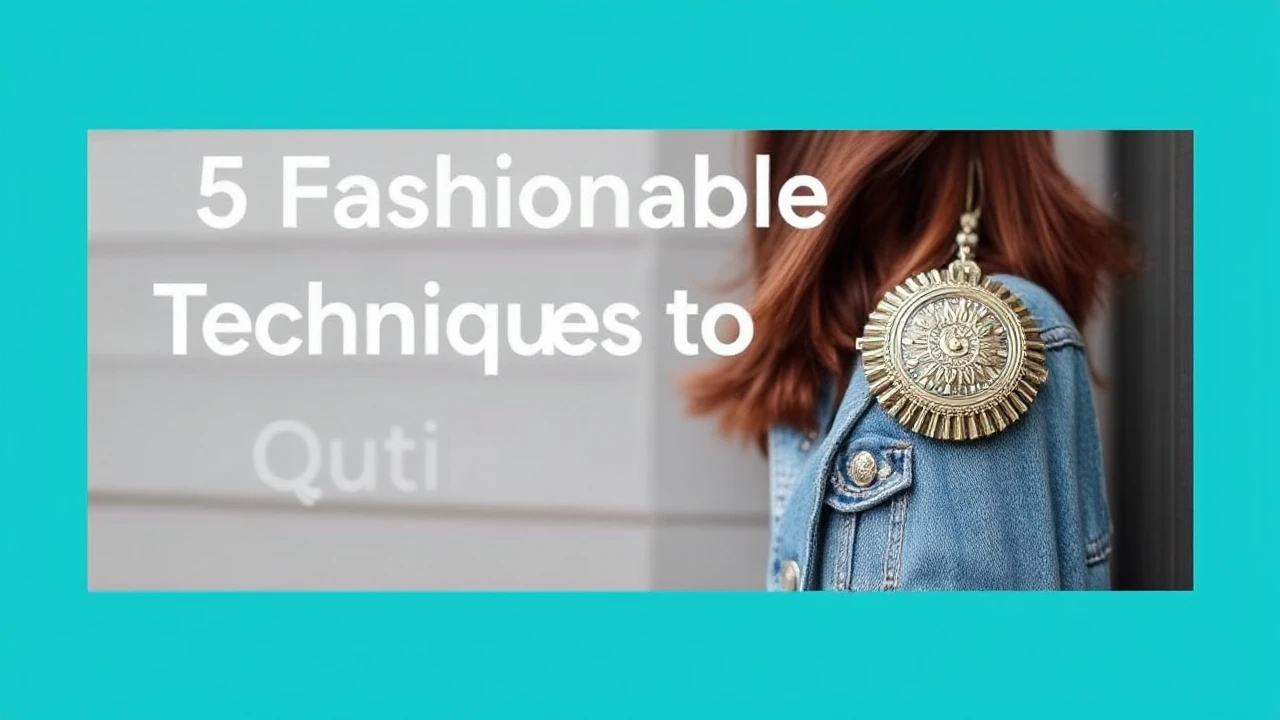 5 Fashionable Techniques to Upgrade Your Outfit Effortlessly