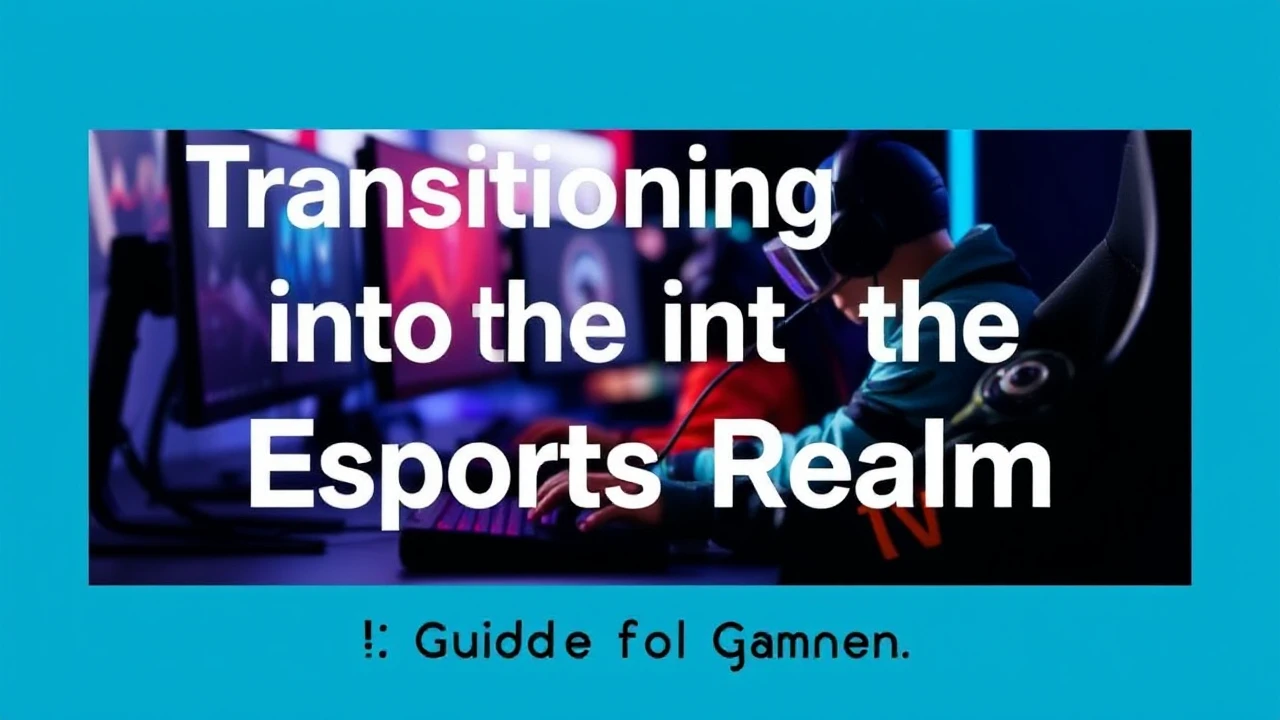 Transitioning into the Esports Realm: A Guide for Gamers