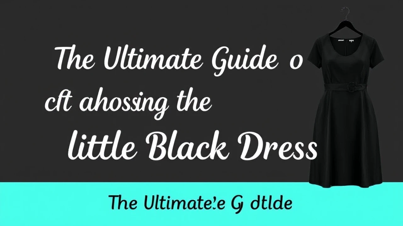 The Ultimate Guide of Choosing the Ultimate Little Black Dress