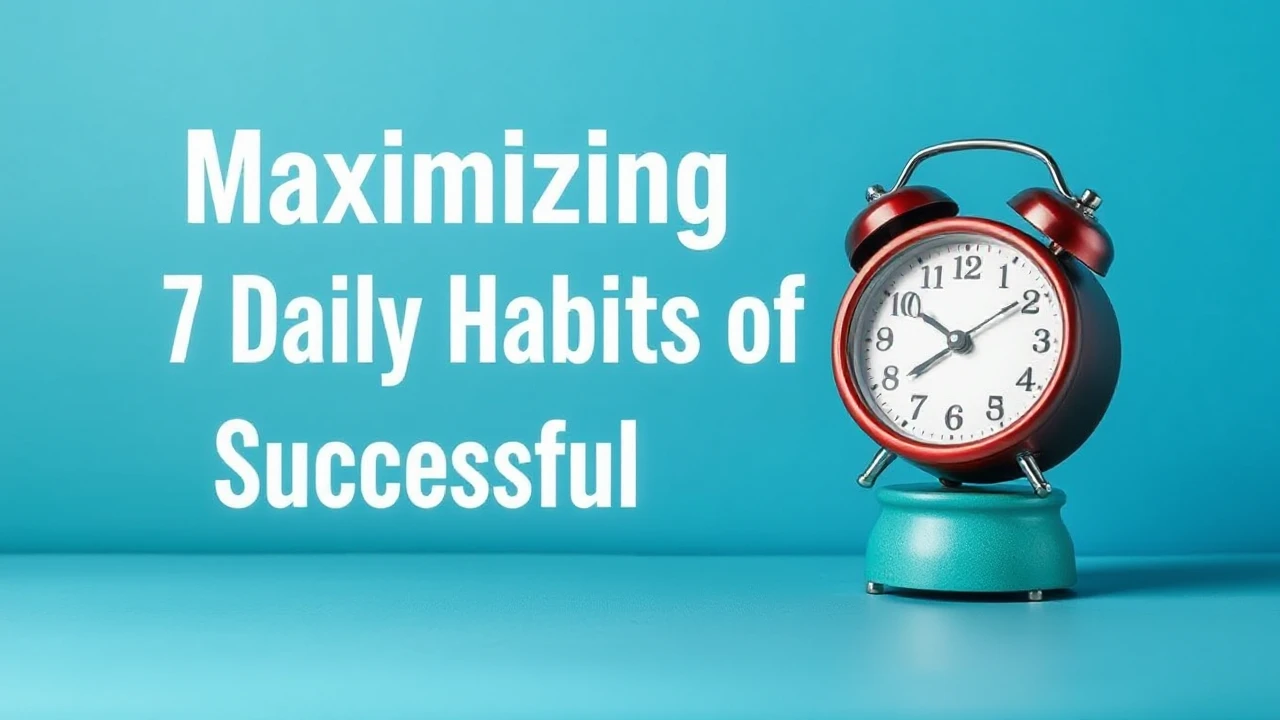 Maximizing Productivity: 7 Daily Habits of Successful Individuals