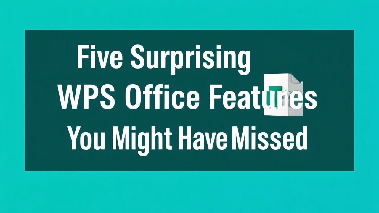 Five Surprising WPS Office Features You Might Have Missed