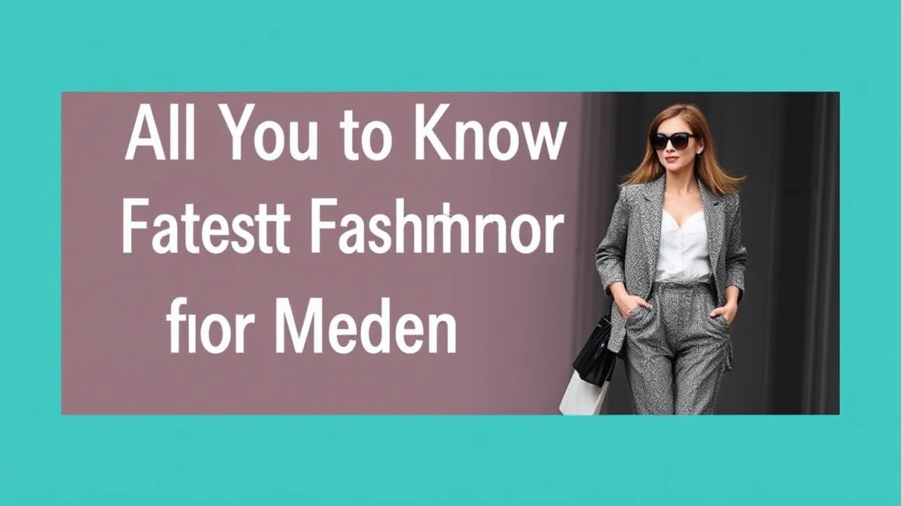 All You Need to Know to Latest Fashion for the Modern Woman