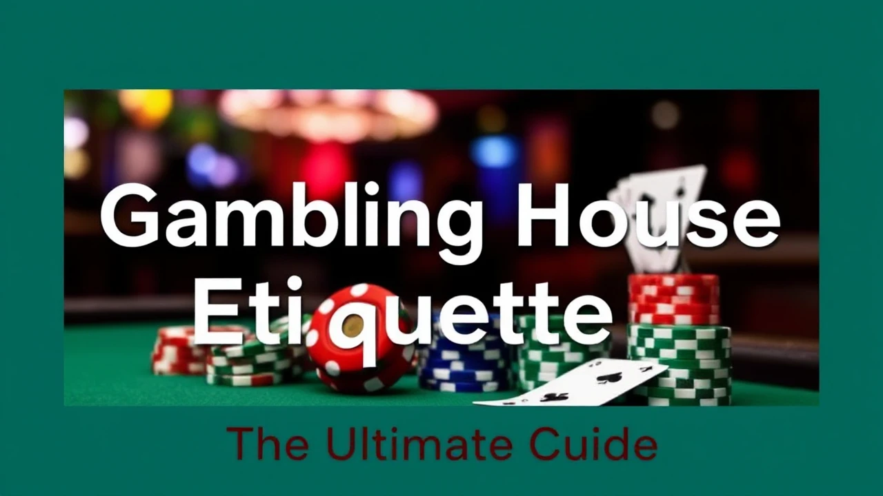 Perfecting your Craft of Gambling House Etiquette: The Ultimate Guide