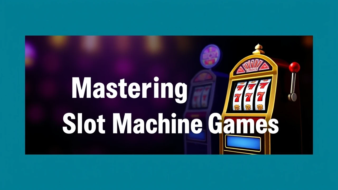 Your Definitive Guide to Mastering Slot Machine Games