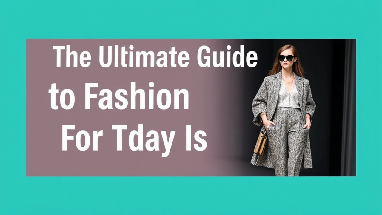 The Ultimate Guide to Fashion Trends for Today's Woman