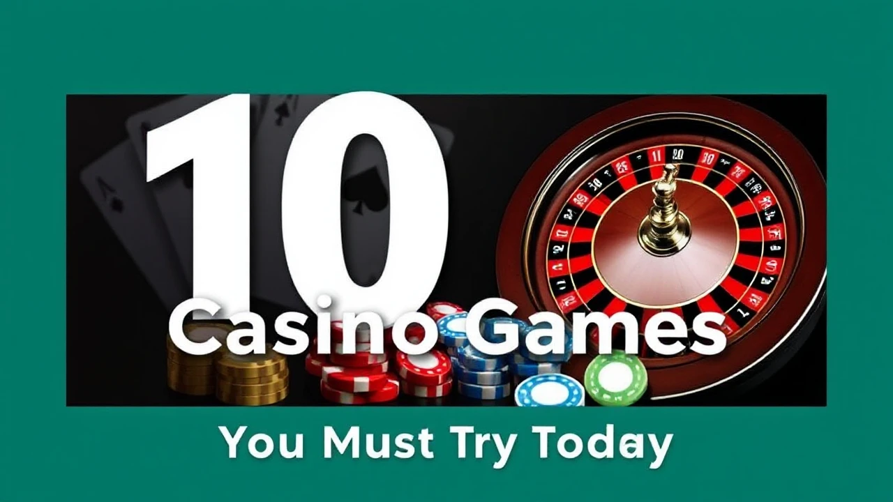 Top-Rated 10 Casino Games You Must Try Today